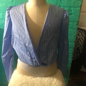 PrettyLittleThing Striped Bodysuit